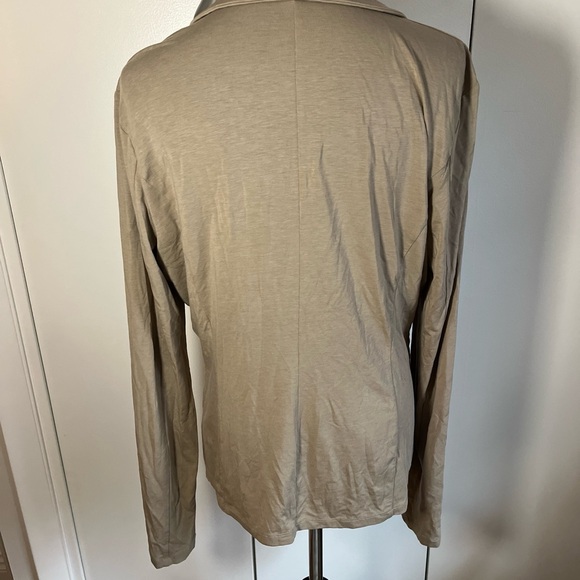 Weekend Max Mara The Real Real Tan Blazer Jacket Size XL Women’s Soft Comfy - Picture 4 of 6